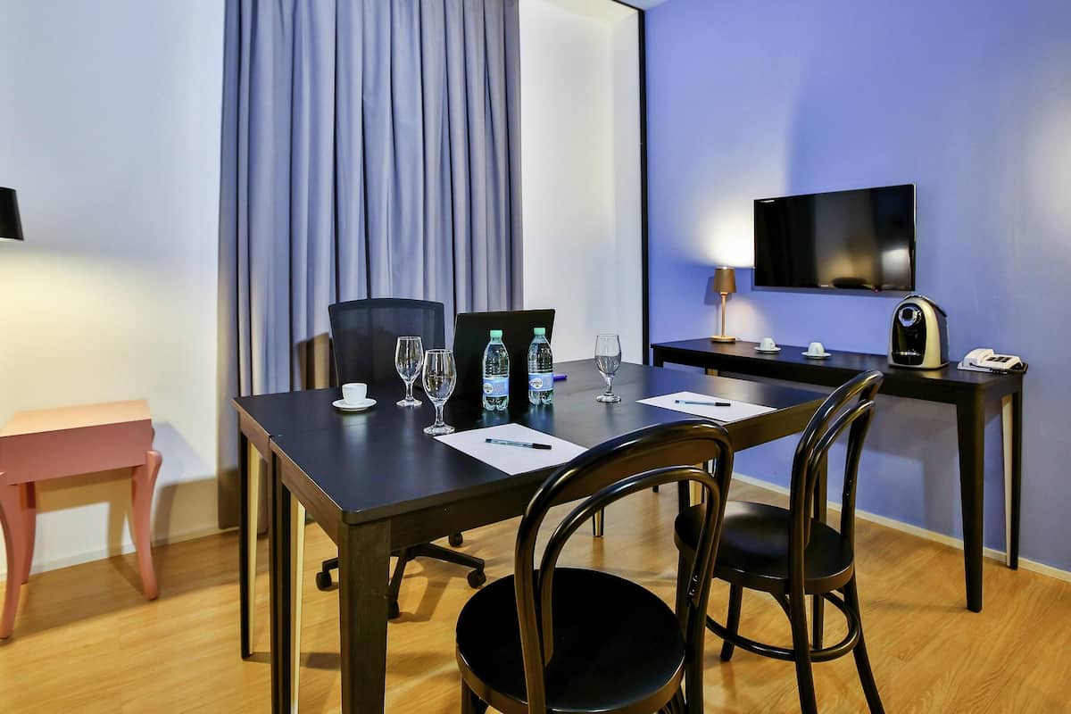 In-room safe, desk, blackout curtains, soundproofing