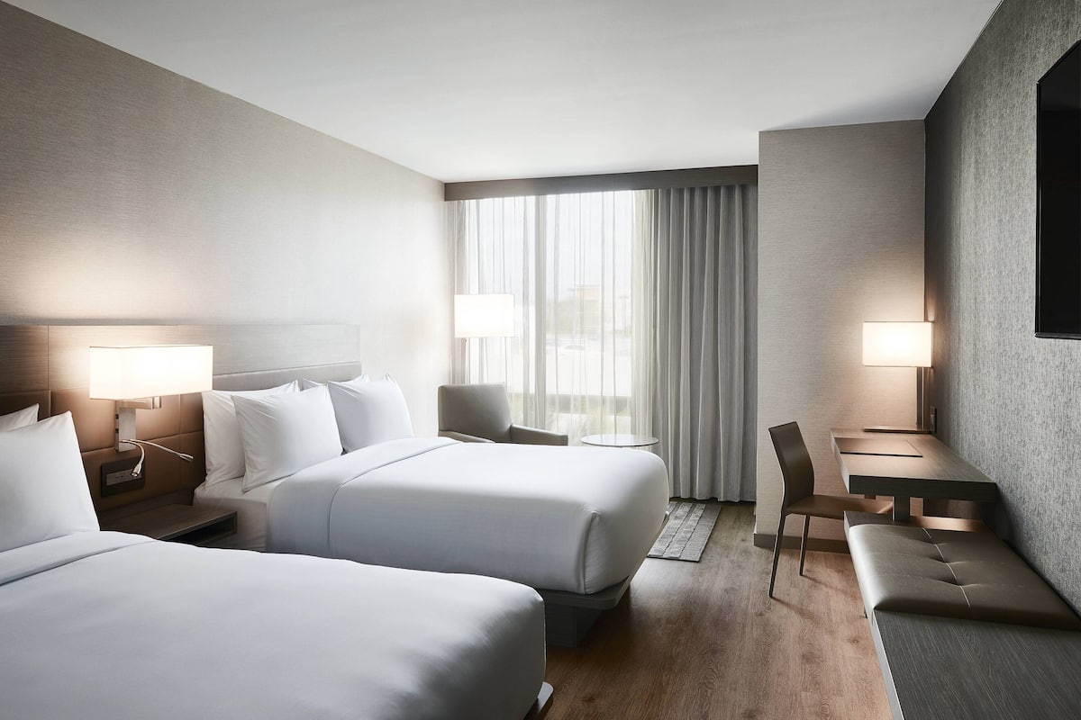 in-room safe, desk, laptop workspace, iron/ironing board