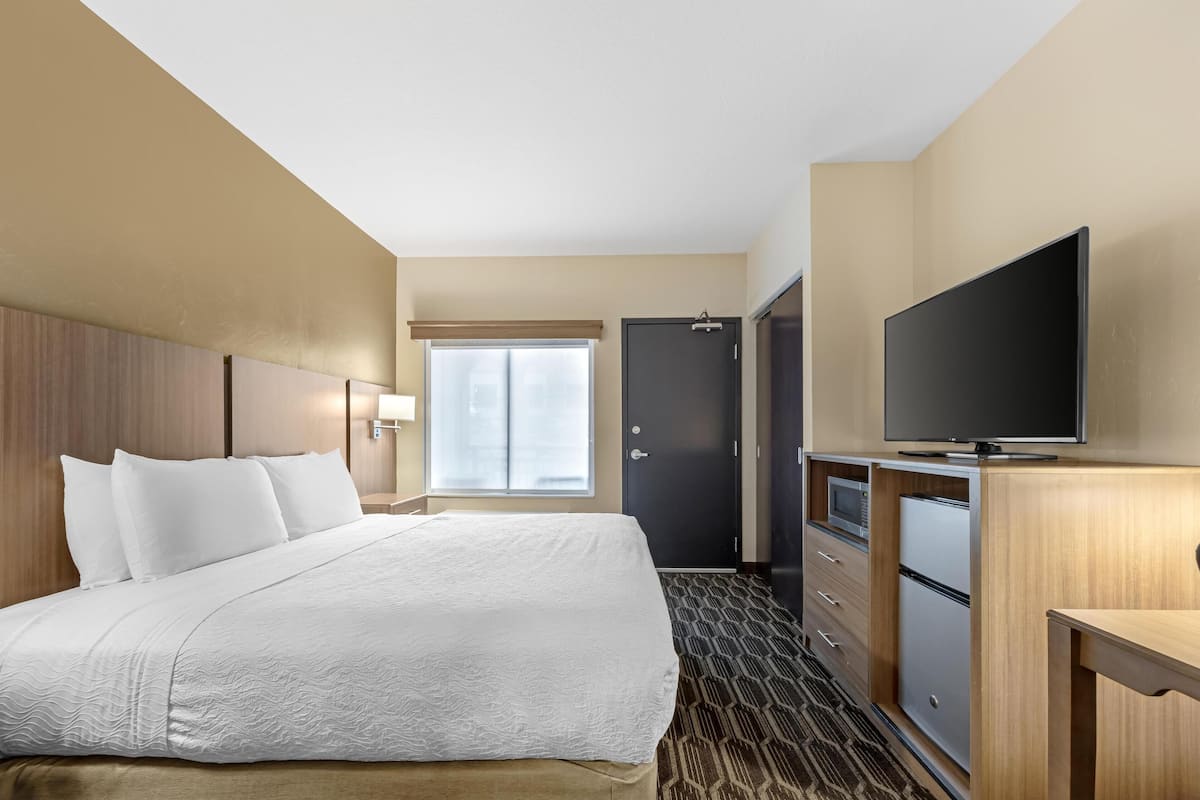 Suite, 1 King Bed, Accessible, Patio (with Sofabed) | Premium bedding, individually decorated, individually furnished, desk