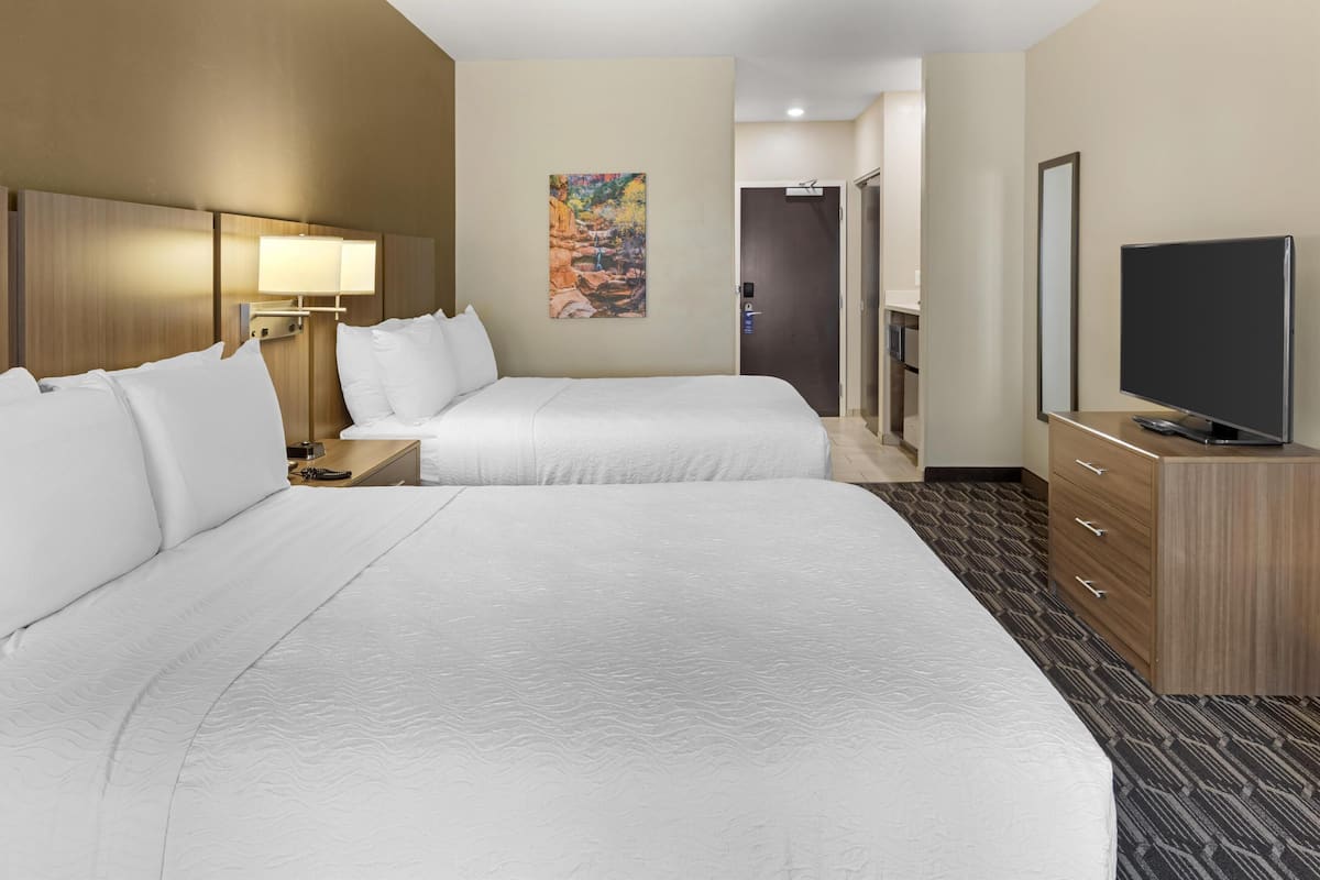 Standard Room, 2 Queen Beds, Non Smoking, Refrigerator & Microwave | Premium bedding, individually decorated, individually furnished, desk