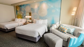 Room, Multiple Beds | Desk, laptop workspace, blackout drapes, iron/ironing board