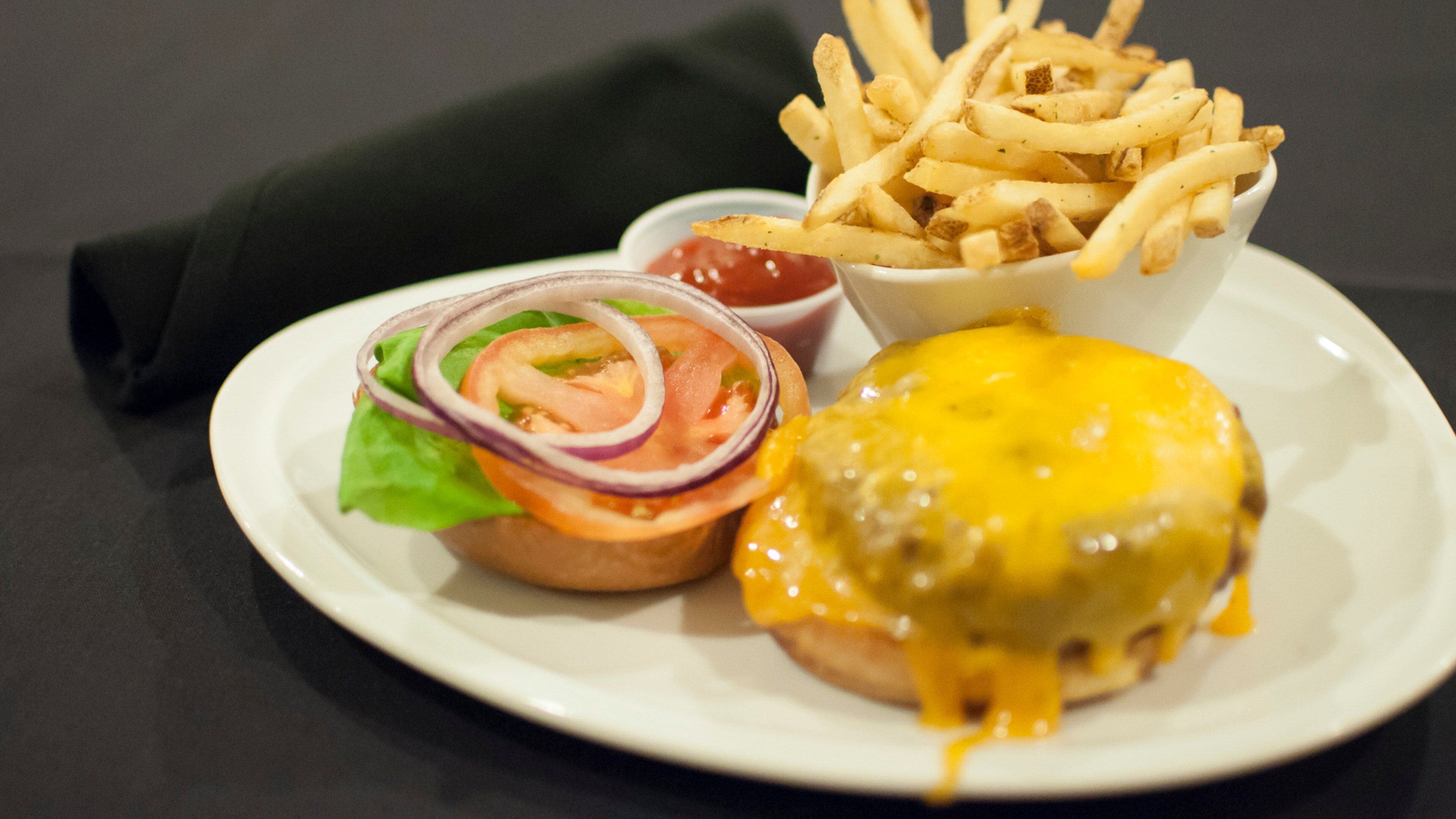 breakfast, lunch and dinner served