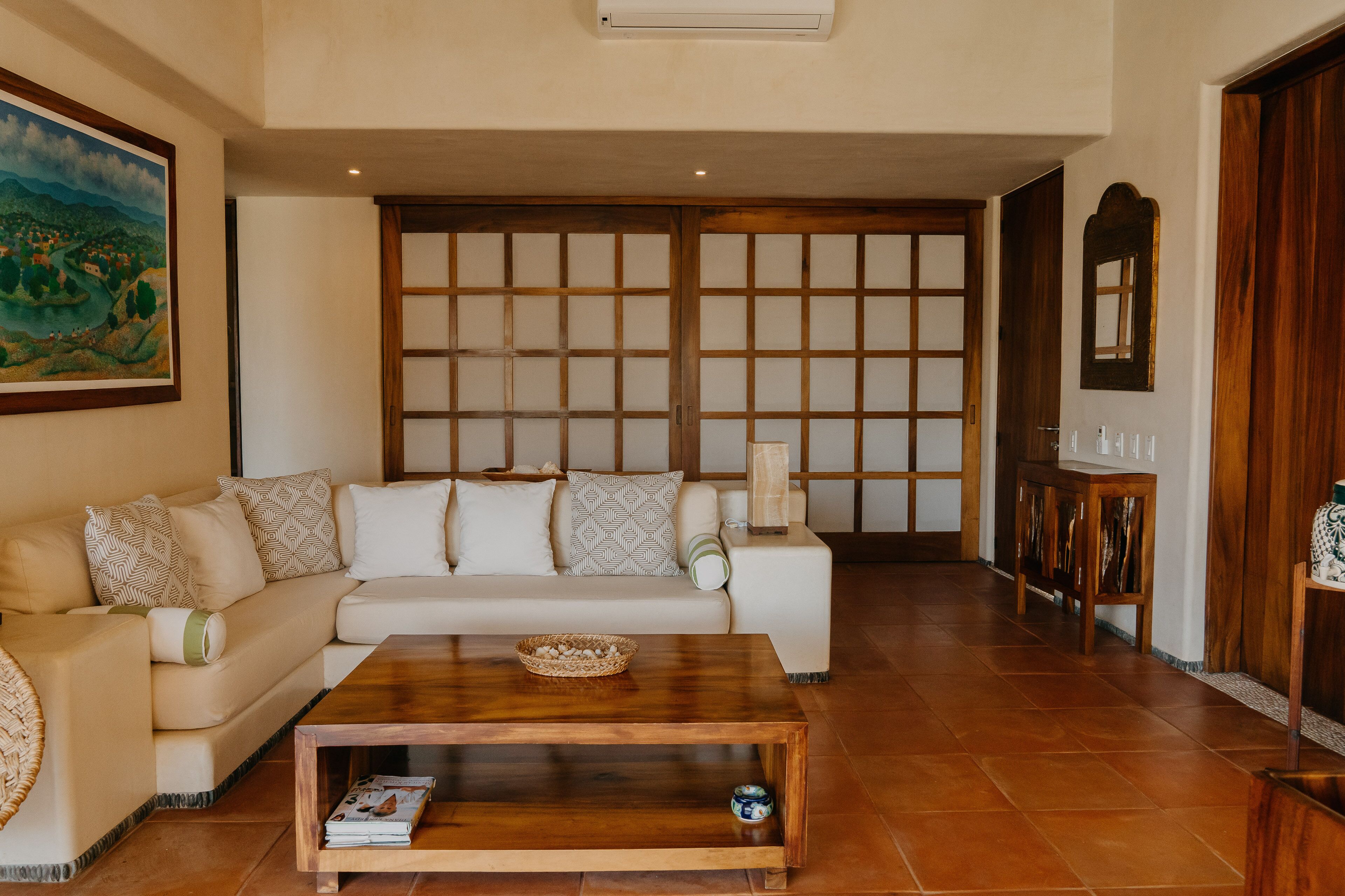 villa deluxe family stay - sea view. | living area | 30-cm flat-screen tv with satellite channels, tv