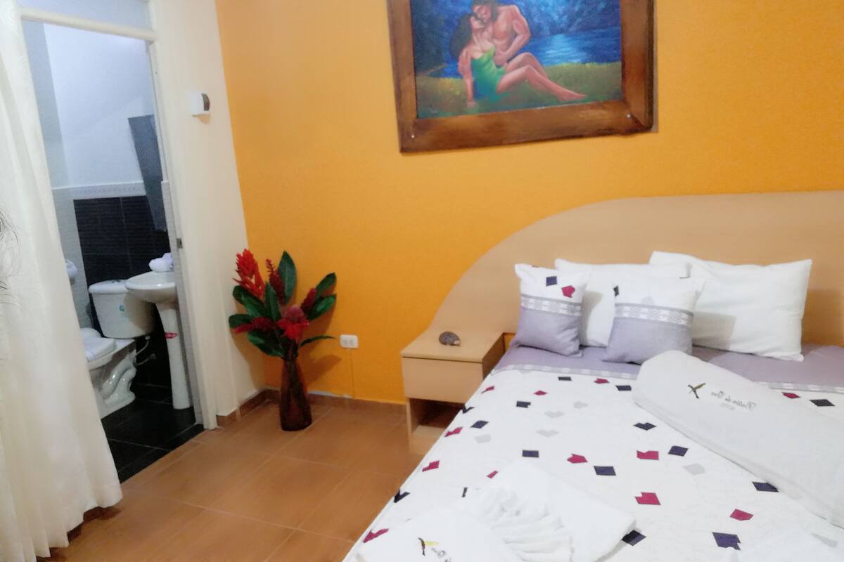 Habitación individual Confort, 1 cama doble | Escritorio, wifi gratis, accesible en silla de ruedas