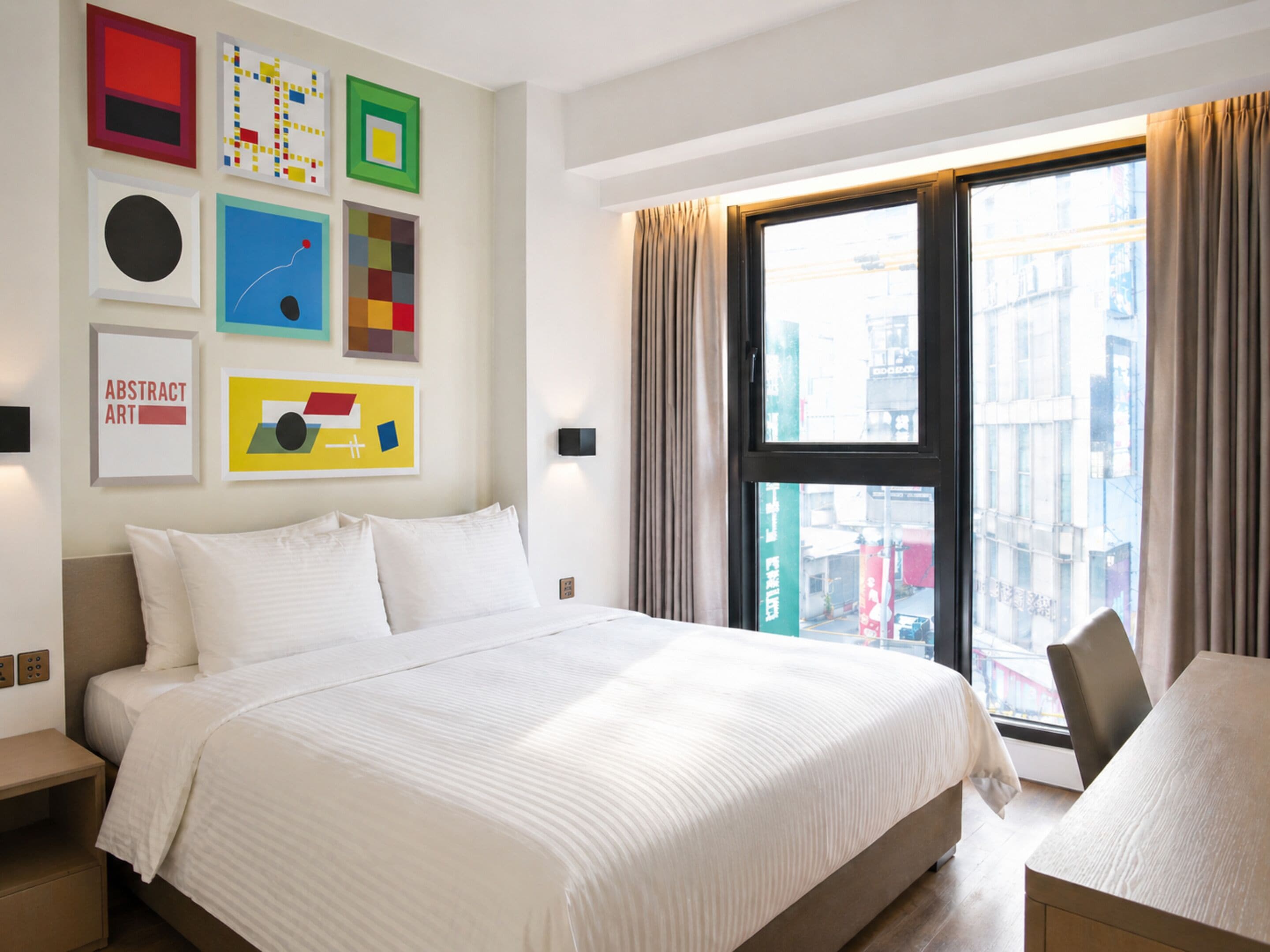 Standard Double Room, 1 Queen Bed, City View | Desk, blackout drapes, soundproofing, free WiFi