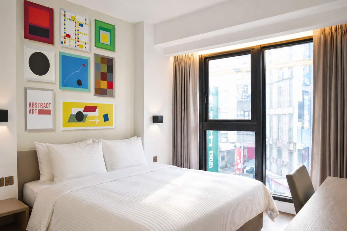 Standard Double Room, 1 Queen Bed, City View | Desk, blackout drapes, soundproofing, free WiFi