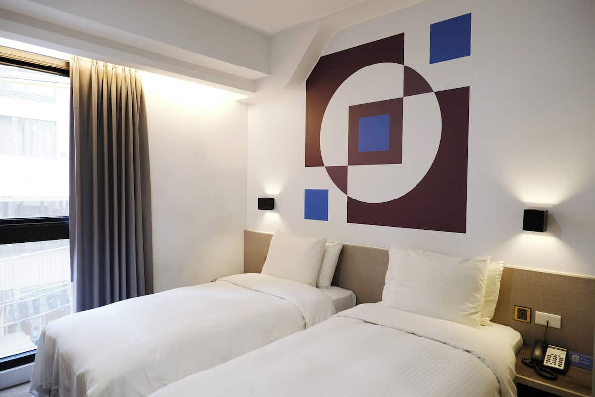 Standard-Zweibettzimmer, 2 Einzelbetten, Stadtblick