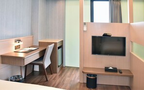 Standard Loft, 2 Queen Beds, City View | Living area | 0-inch Smart TV with digital channels, Netflix, streaming services - INNK Hotel (Taichung)