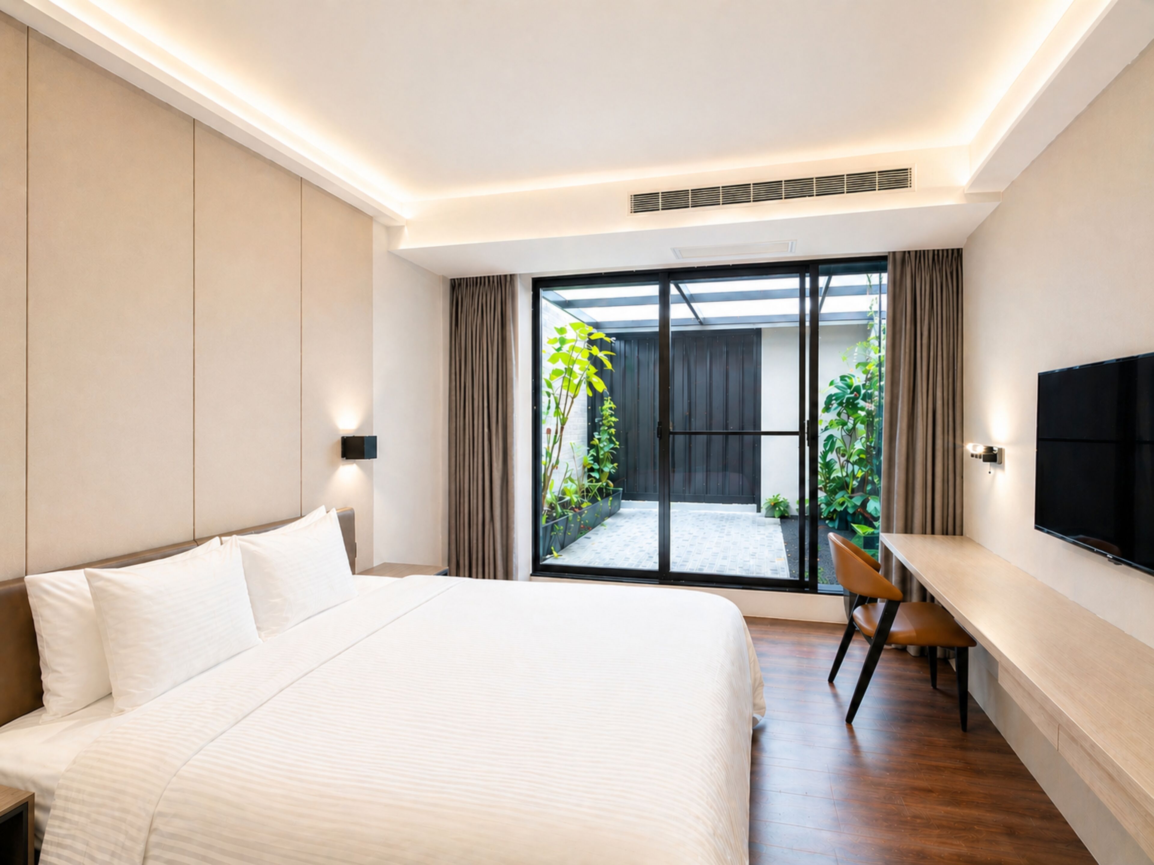 Deluxe Room, 2 Bedrooms, Balcony | Desk, blackout drapes, soundproofing, free WiFi