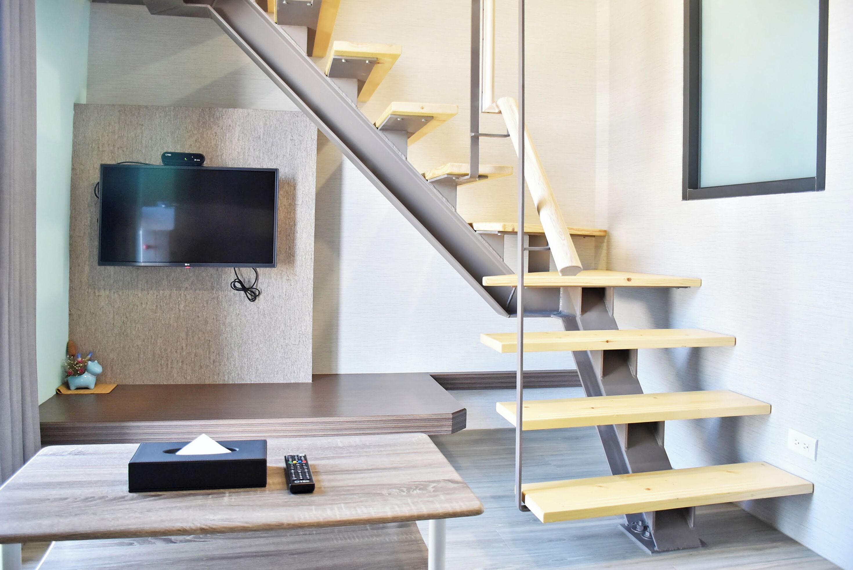 standard loft, 2 queen beds, city view | desk, blackout curtains, soundproofing, free wifi