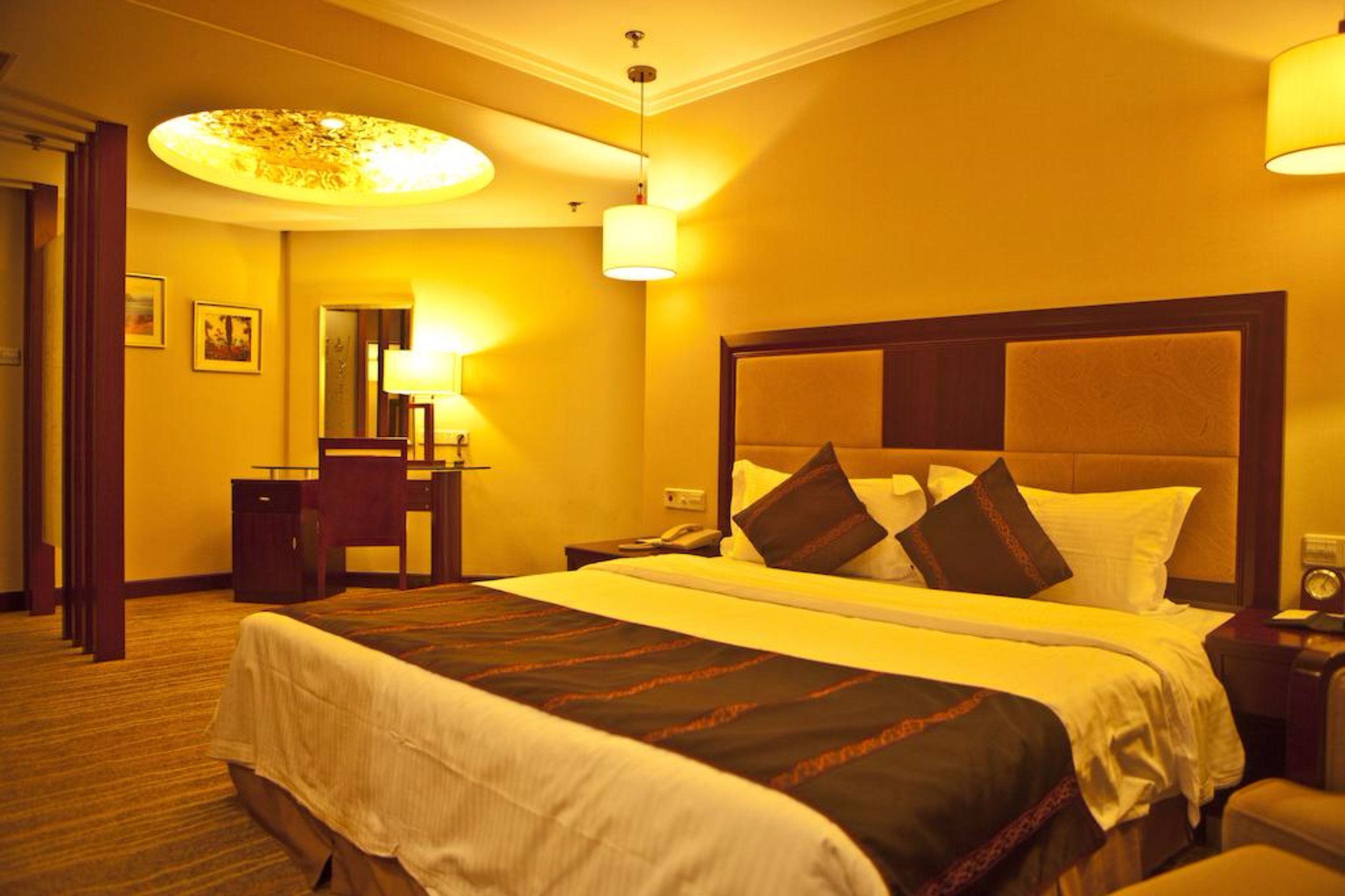 in-room safe, desk, blackout curtains, iron/ironing board