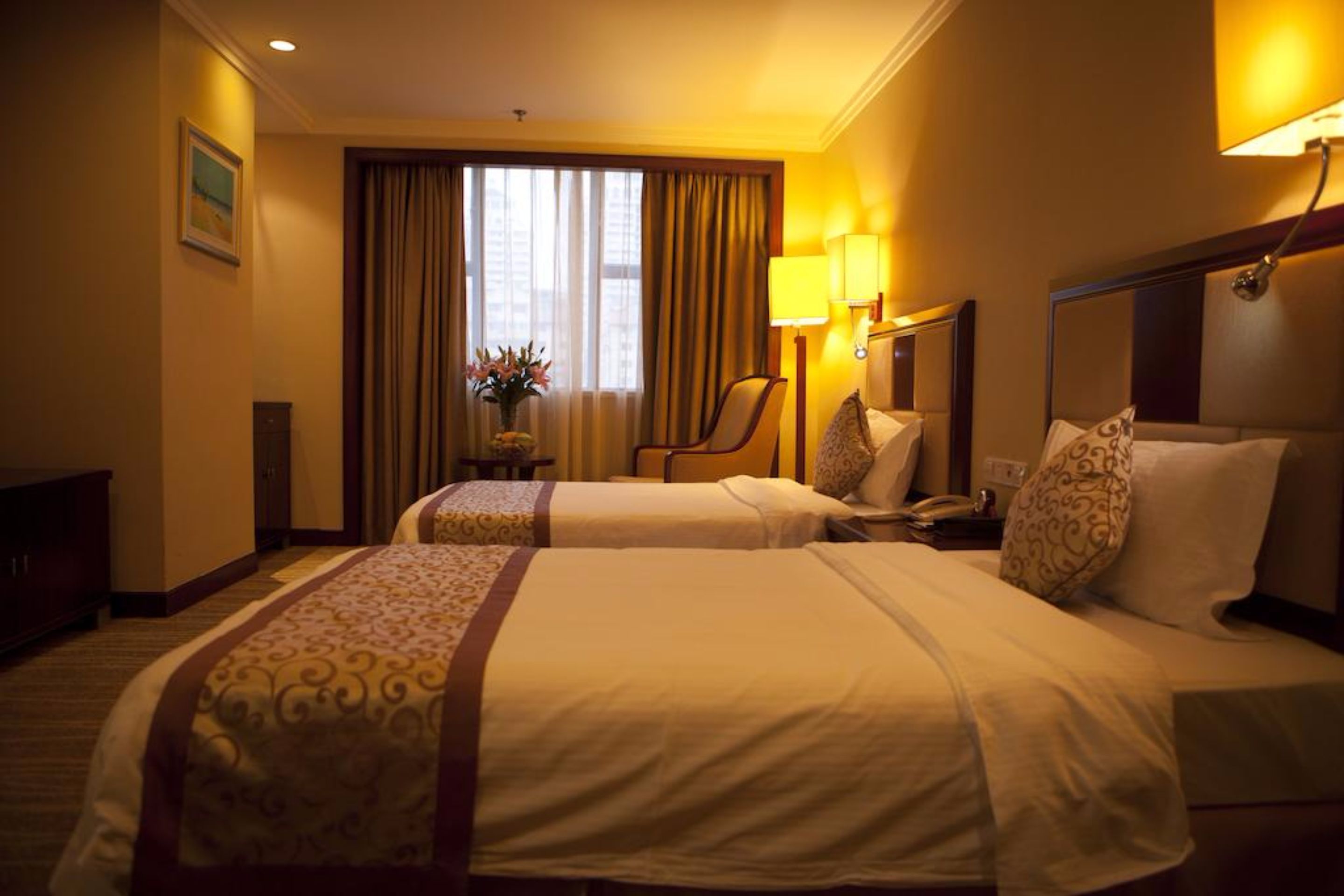 in-room safe, desk, blackout curtains, iron/ironing board