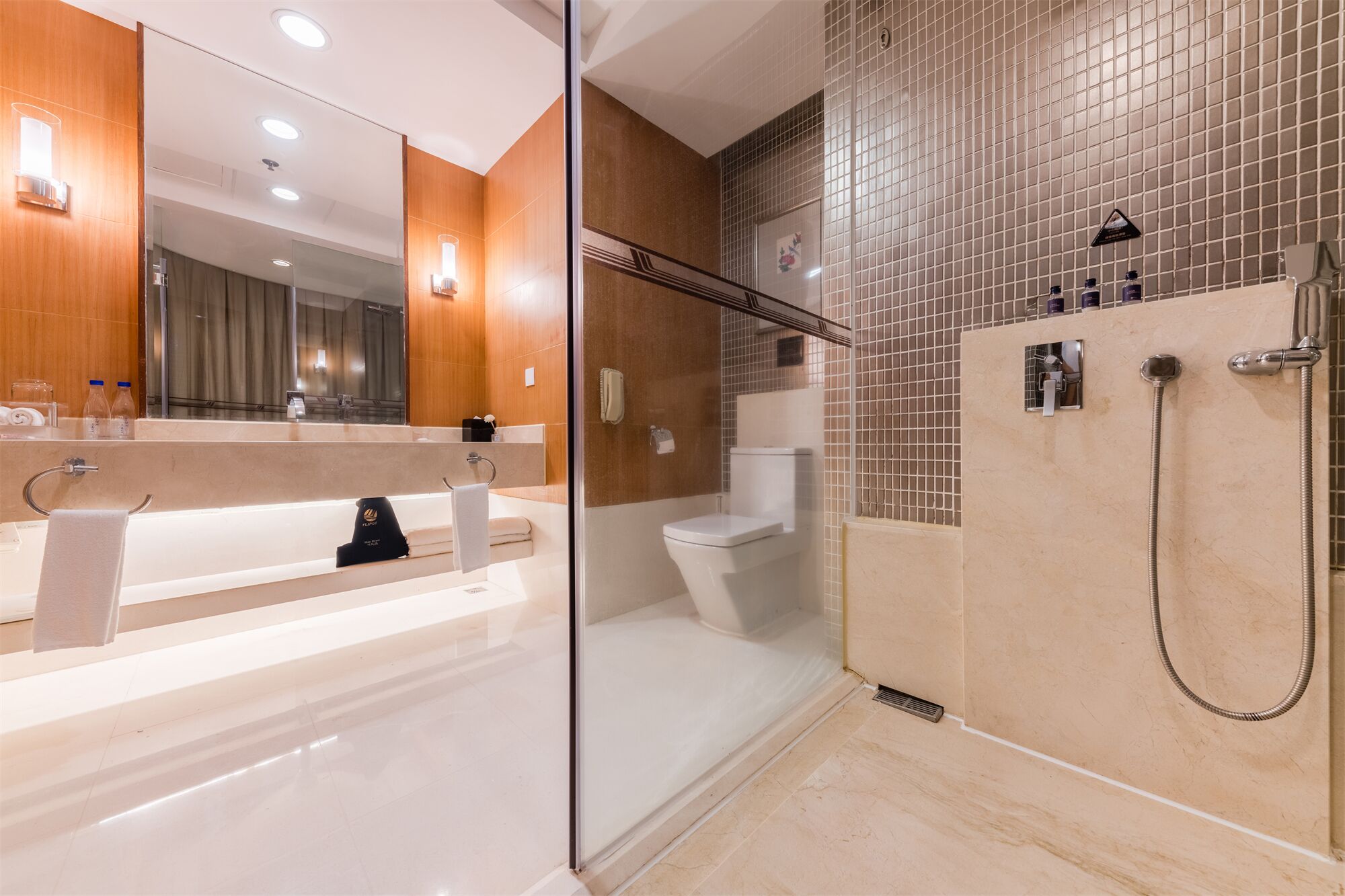 premier twin  room | bathroom | shower, free toiletries, hair dryer, slippers