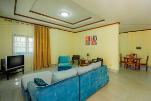 2-Bedroom Villa | Living area | TV - Samui Green Space Resort (Koh Samui)