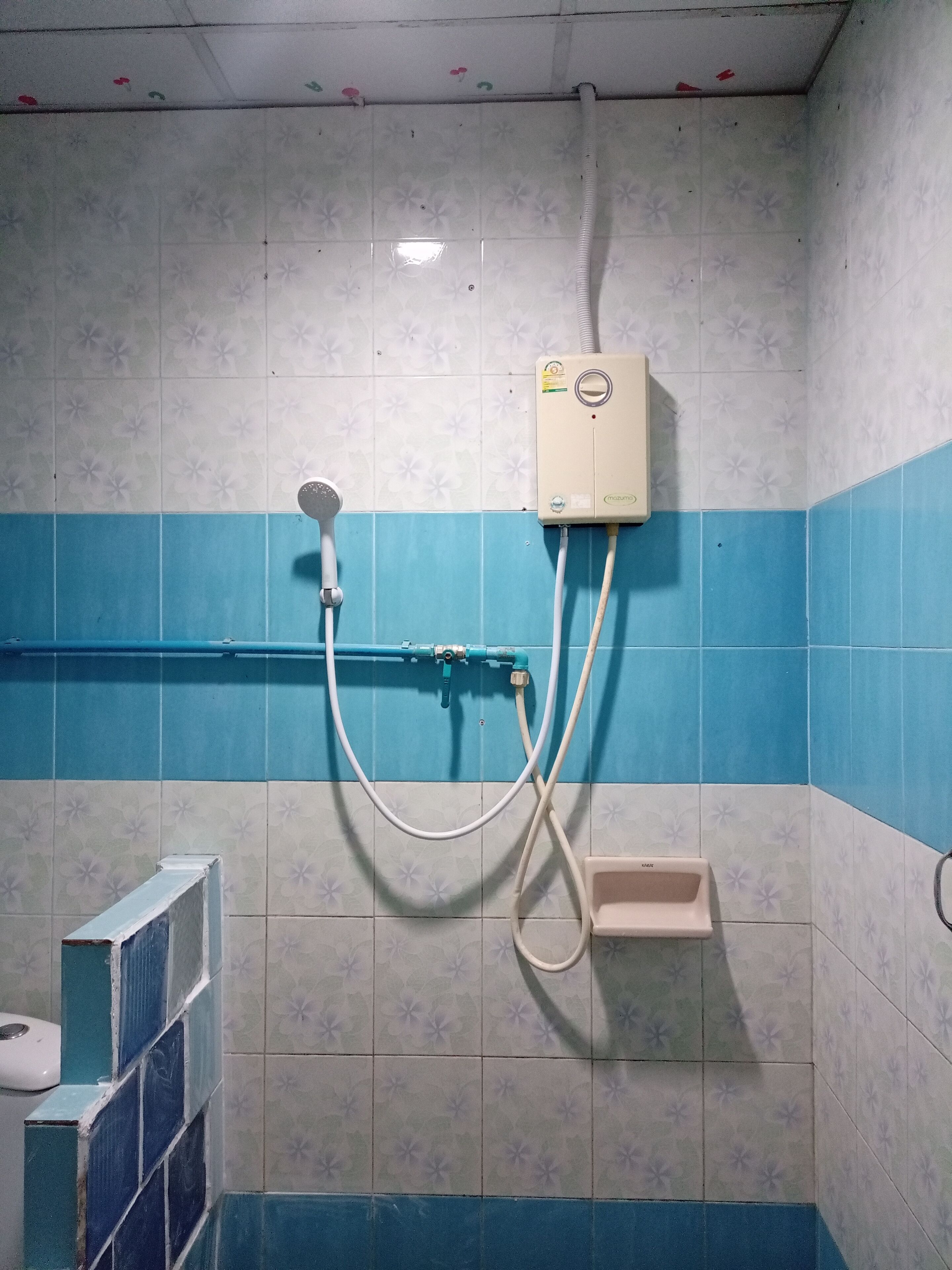 Deluxe Room Air-Condition | Baño | Regadera, toallas, jabón 