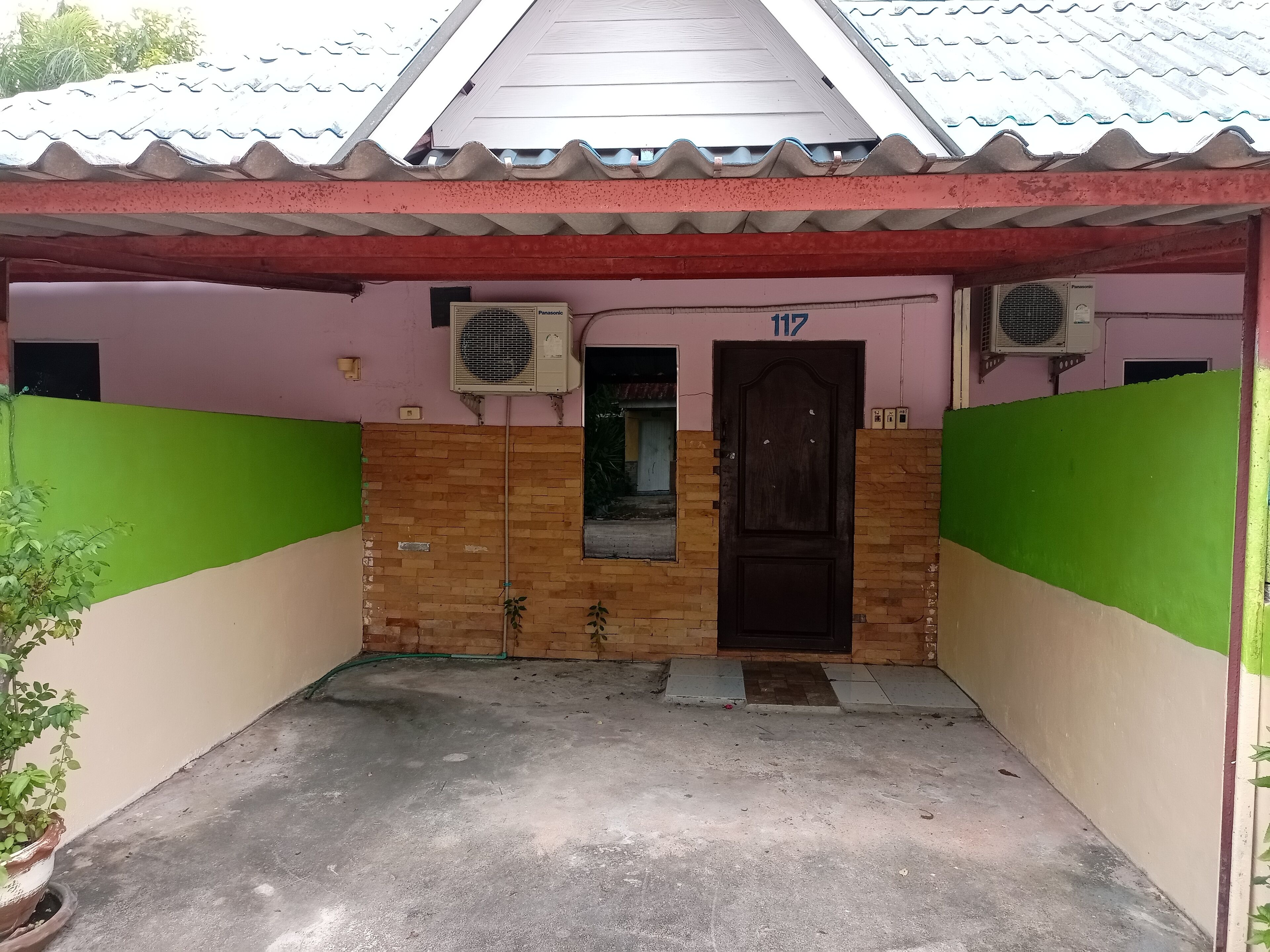 Habitación cuádruple familiar, varias camas, vistas al complejo turístico | Terraza o patio