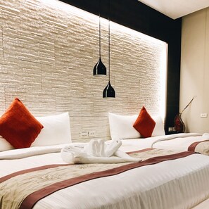 Economy Twin Room | Blackout drapes, soundproofing, free WiFi, bed sheets - Bai Sha Tan Cottage (Hengchun)