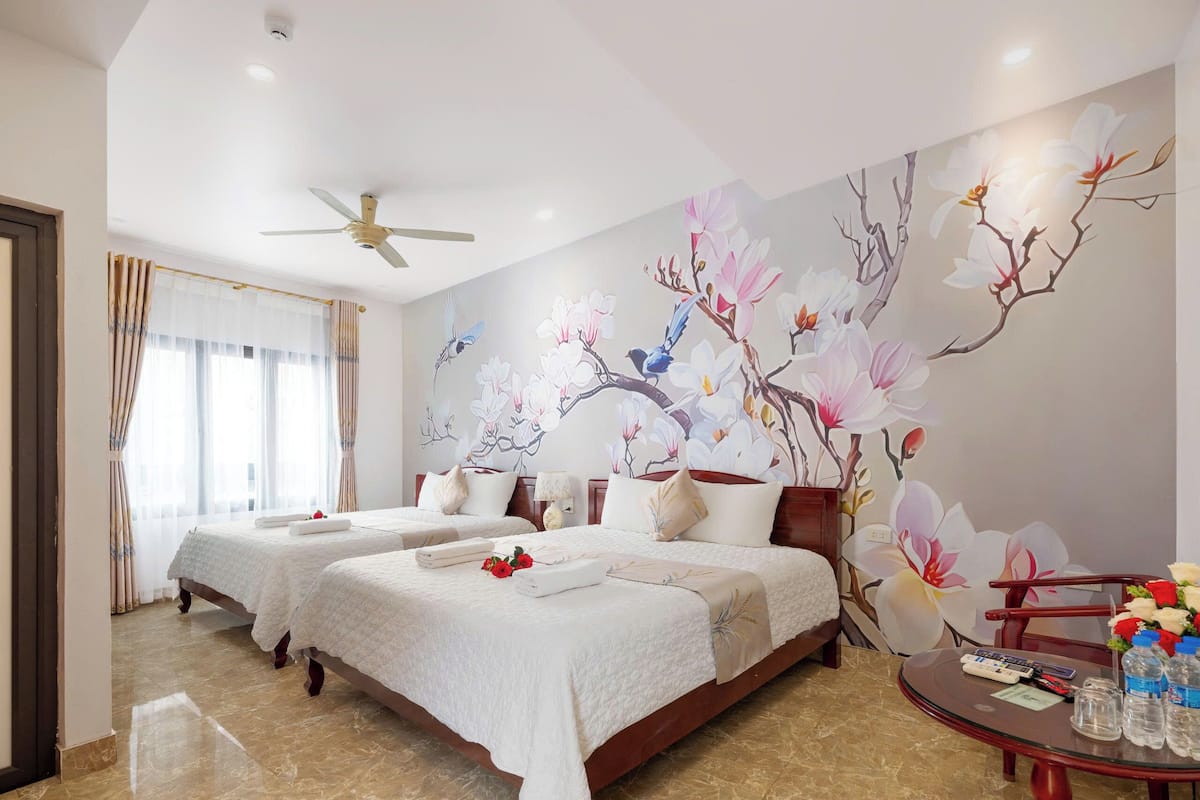 Deluxe Family Room, Balcony | Egyptian cotton sheets, premium bedding, memory-foam beds, minibar