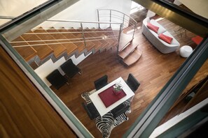 Apartment, 2 Bedrooms, Sea View | Living area | Flat-screen TV