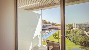 Double Room, Balcony, Pool View | View from room