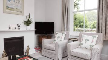 21-inch flat-screen TV with digital channels, TV