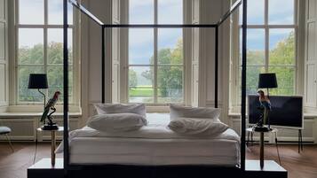 頂級套房 | 1 間睡房、意大利 Frette 床單、高級寢具、羽絨被