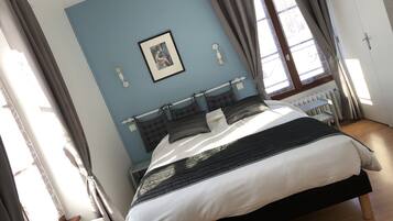 Standard-Doppelzimmer | Hochwertige Bettwaren, Select-Comfort-Betten, Schreibtisch