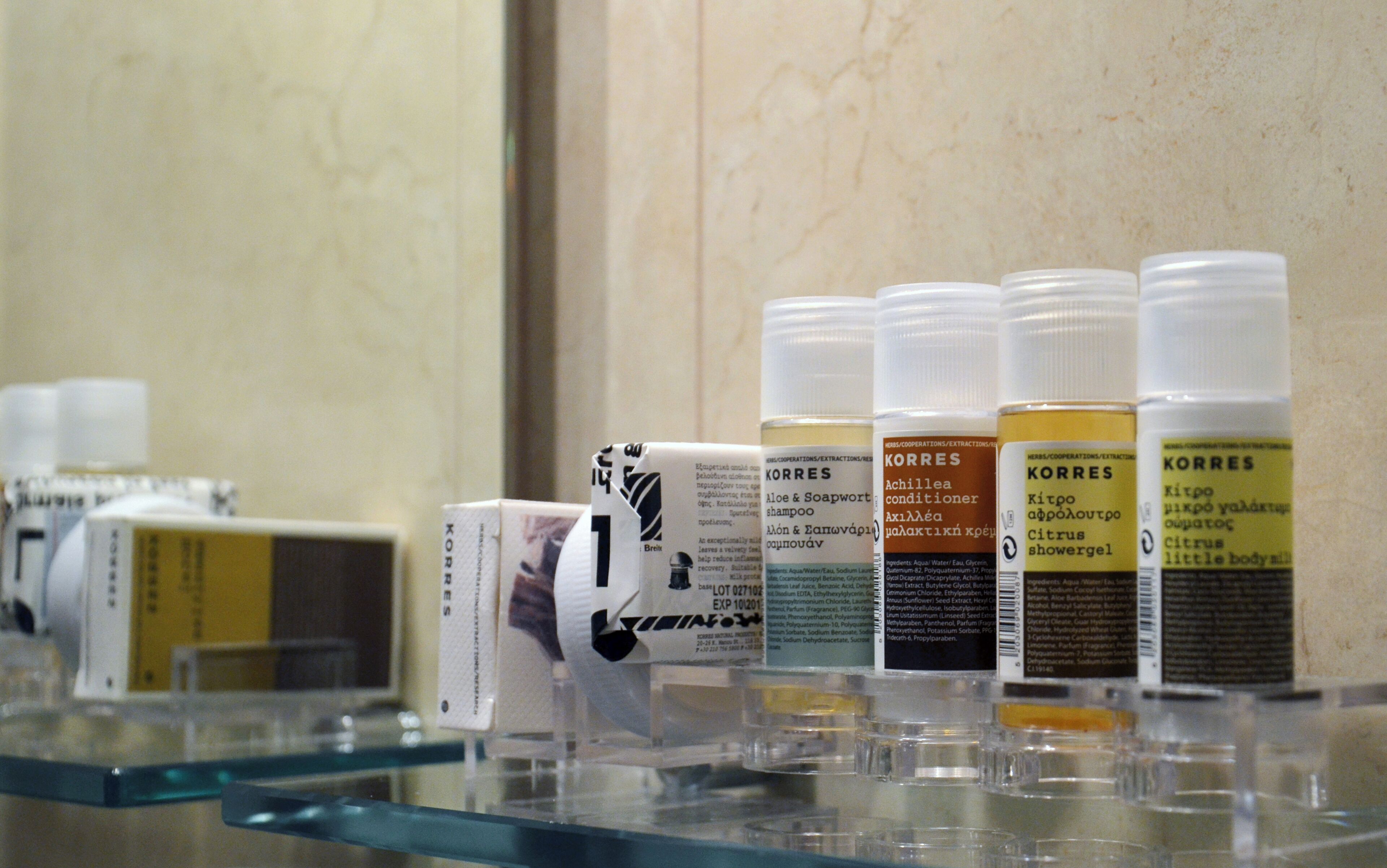 standard triple room semi basement | bathroom | designer toiletries, hair dryer, slippers, towels