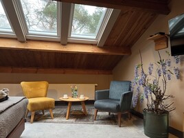 Frigobar, escrivaninha, cortinas blackout, ferros/tábuas de passar roupa