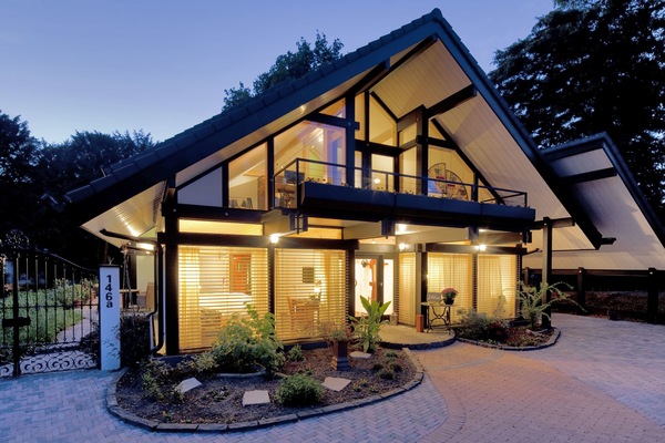 Front of property - evening/night