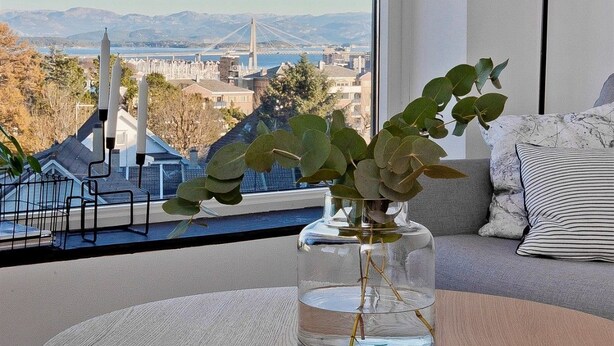 Panoramic Apartment, 2 Bedrooms, Balcony, City View | View from room - Penthouse Close To City Centre (Stavanger)