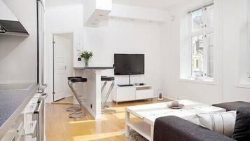 Leilighet – basic, 2 soverom, byutsikt | 2 soverom og strykejern/-brett