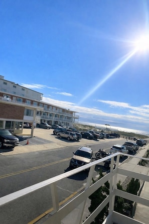 Standard Room, 2 Queen Beds, Non Smoking, Private Bathroom (2 Queen Beds Ocean View) | Terrace/patio - Beach Colony Motel (Wildwood Crest)