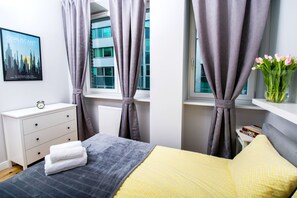 Apartamento premium (3) | Edredons de pluma, ferros/tábuas de passar roupa, berços (sobretaxa)
