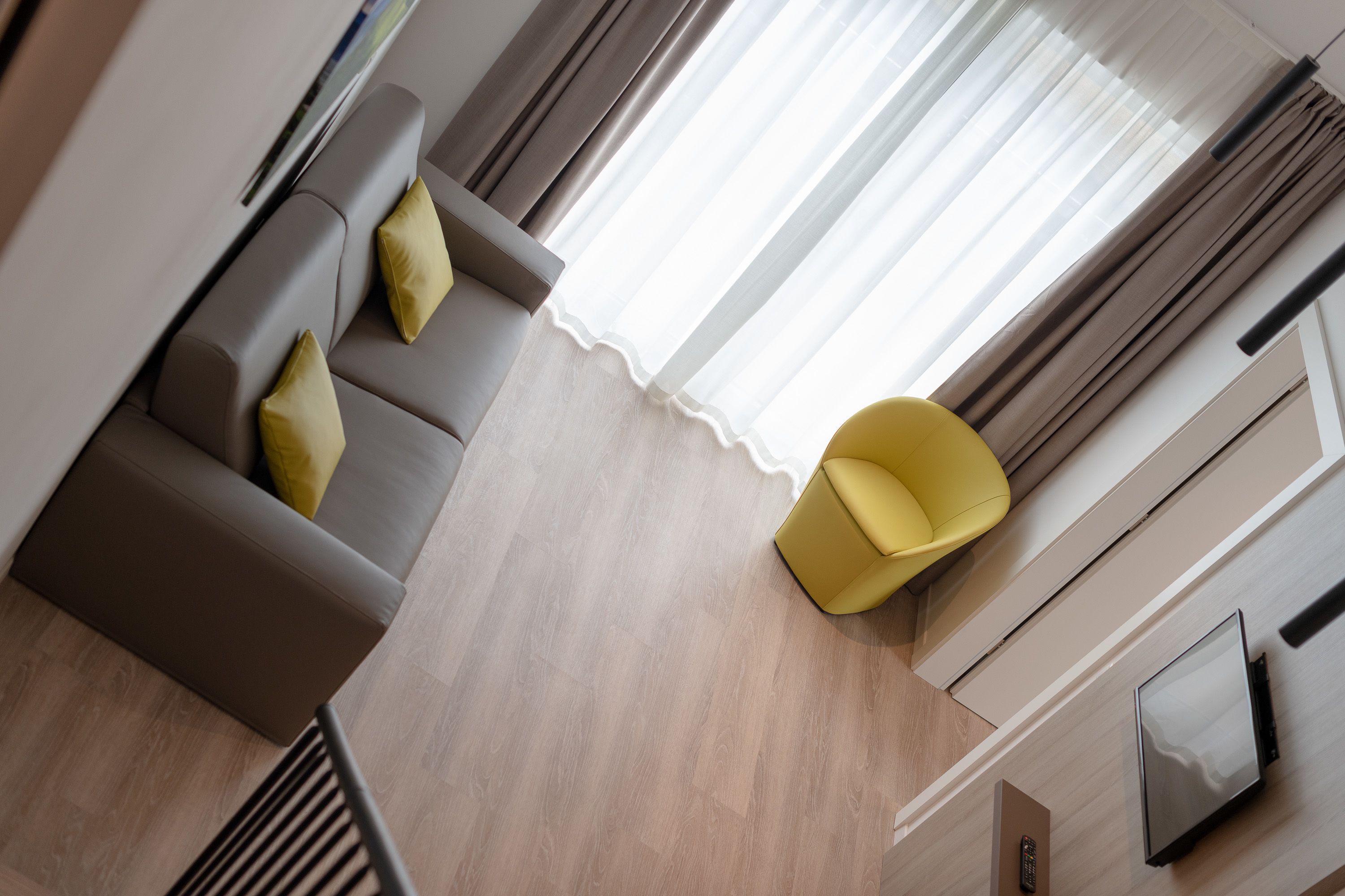 comfort duplex, 2 bedrooms | living area | flat-screen tv