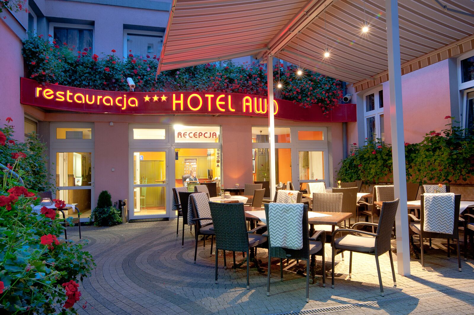 Overnatningsstedets facade