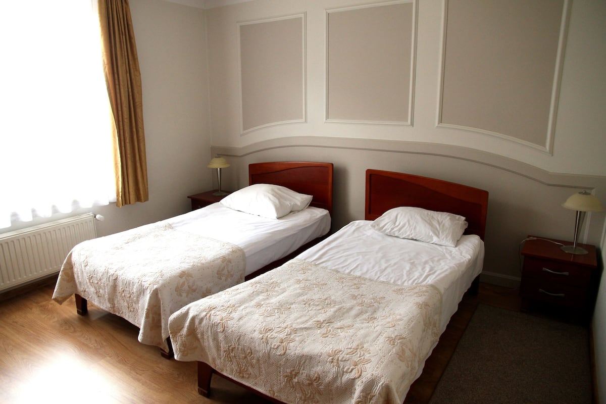 Deluxe kamer, 1 twee- of 2 eenpersoonsbedden | Luxe beddengoed, een bureau, geluiddichte muren