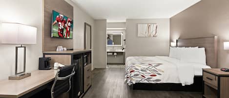 Chambre Deluxe, 1 trĂšs grand lit, non-fumeur