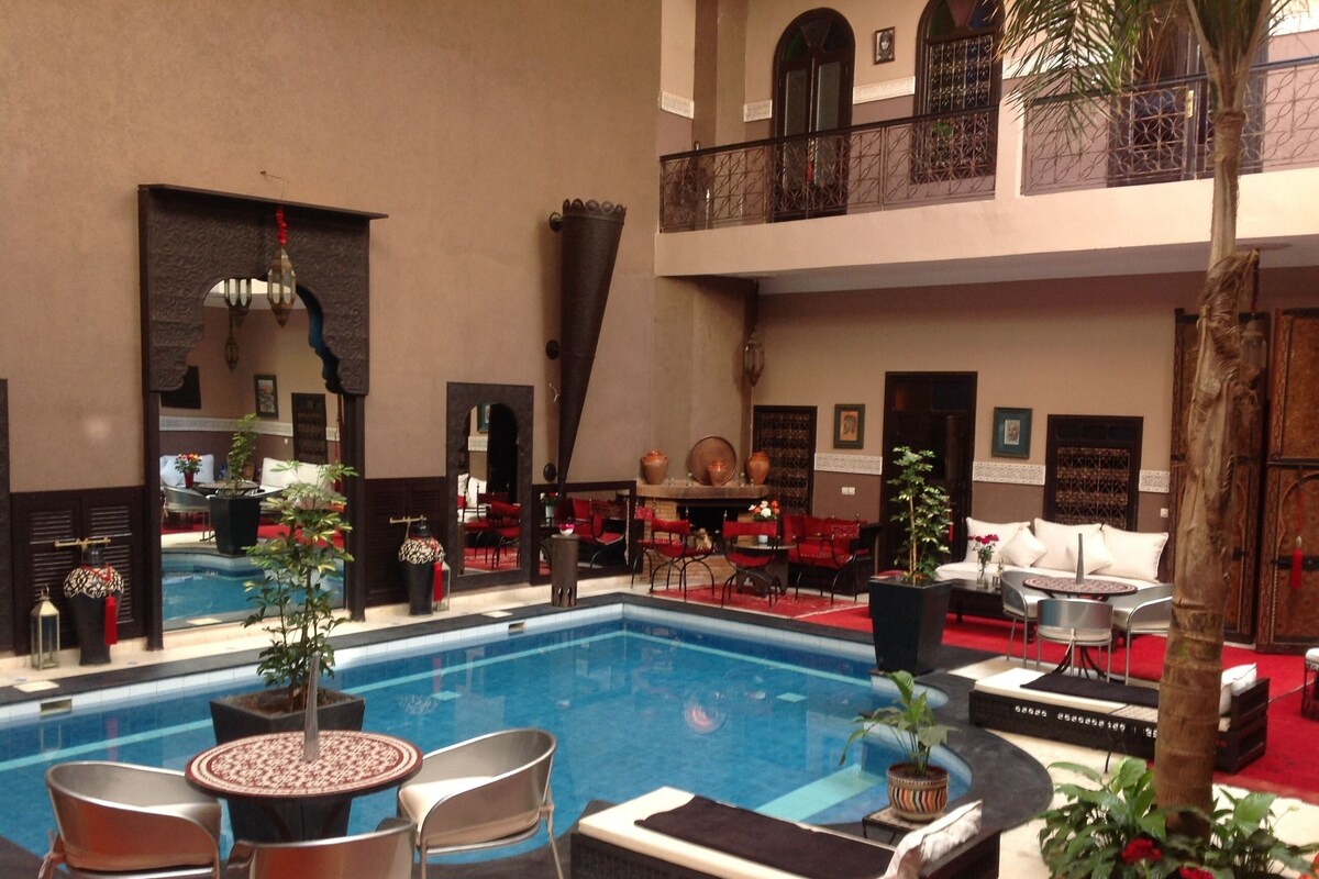 Riad Syba, riad pas cher avec piscine dans la médina sud de Marrakech