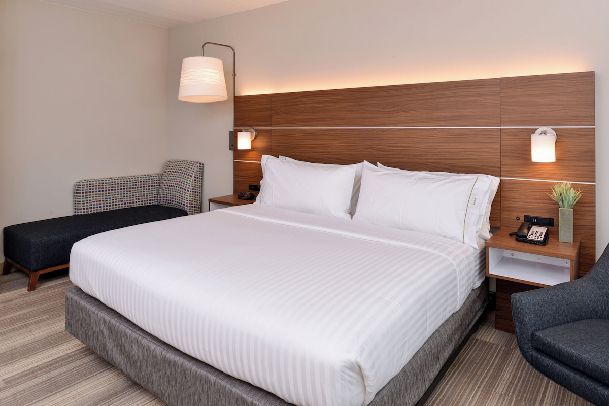 Habitación estándar, 1 cama King size, con acceso para personas discapacitadas (Mobility Tub) | Edredón, caja de seguridad en la habitación y escritorio