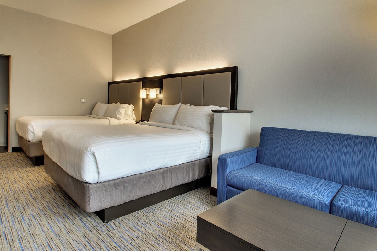 Suite, 2 Queen Beds | Pillow-top beds, in-room safe, desk, laptop workspace