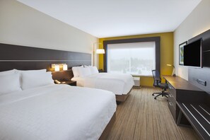 Standard Room, 2 Queen Beds | Desk, laptop workspace, blackout drapes, iron/ironing board - Holiday Inn Express Auburn Hills South by IHG (Auburn Hills)