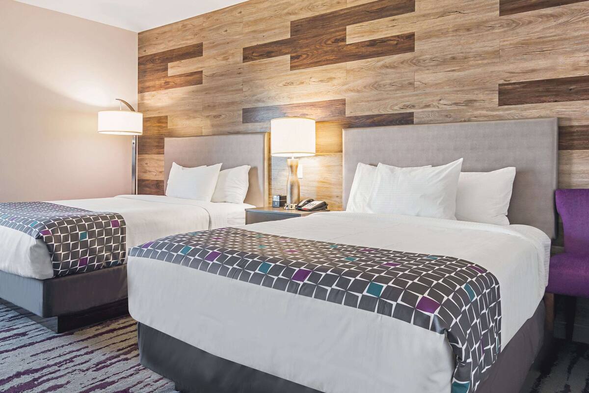 premium bedding, desk, iron/ironing board, free cots/infant beds