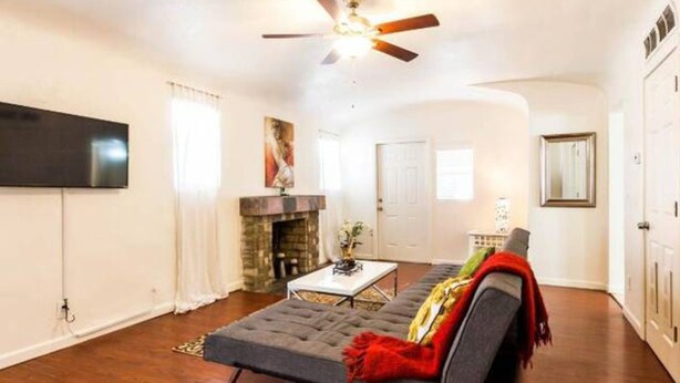 Apartment, 2 Bedrooms (L-7858) | Living area | Flat-screen TV - Downtown Phoenix Apartments offered by Short Term Stays (Phoenix)