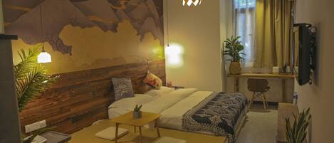 Superior Double Room A | Desk, blackout drapes, free WiFi