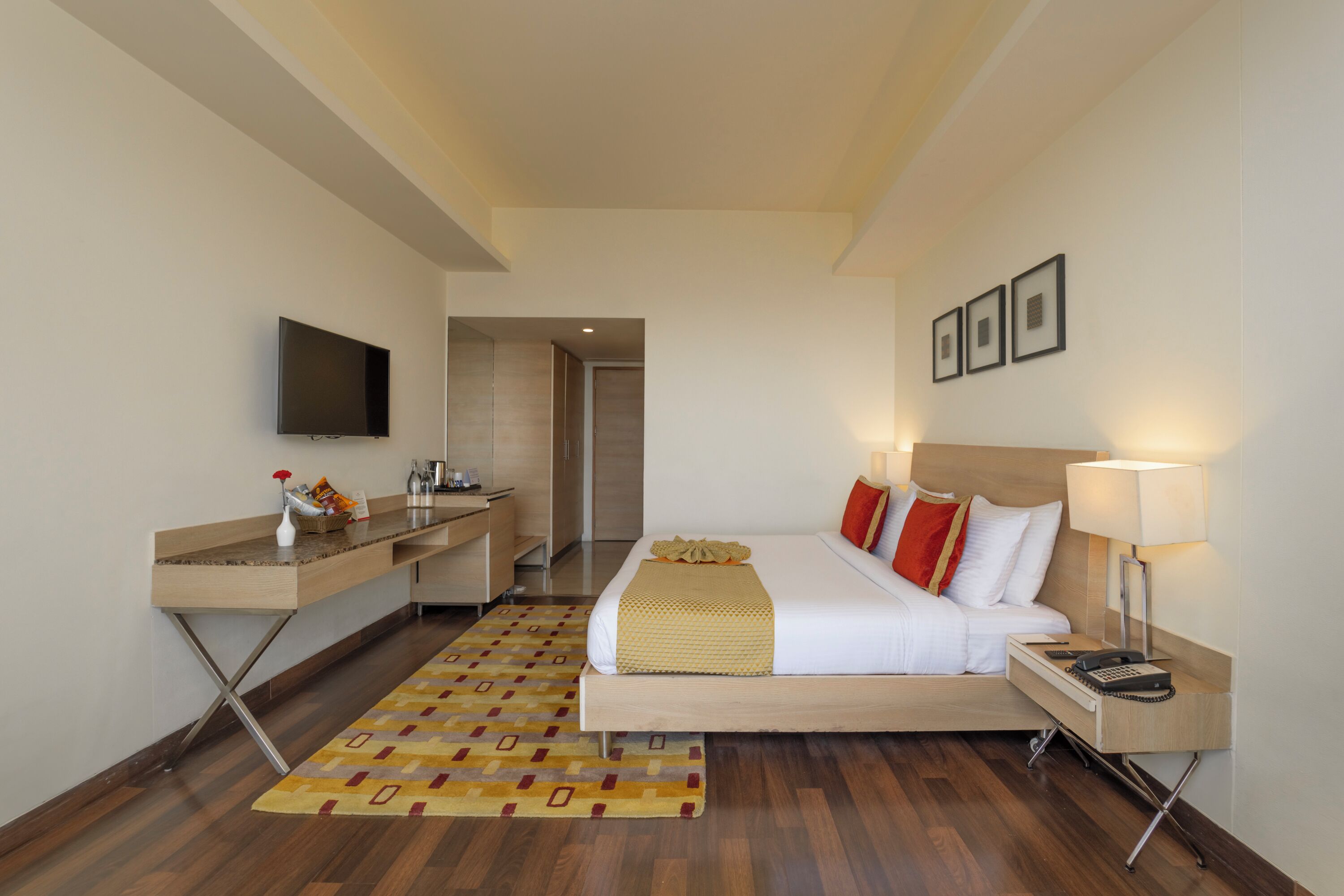 super deluxe room | frette italian sheets, premium bedding, memory-foam beds, minibar