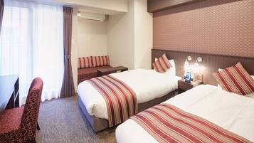 Twin Room, 2 Katil Bujang (Single), Non Smoking | Peti besi dalam bilik, Wi-fi percuma, cadar katil