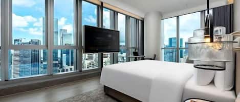 Desk, blackout drapes, iron/ironing board, free WiFi