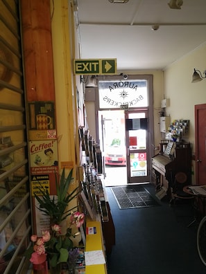 Interior entrance