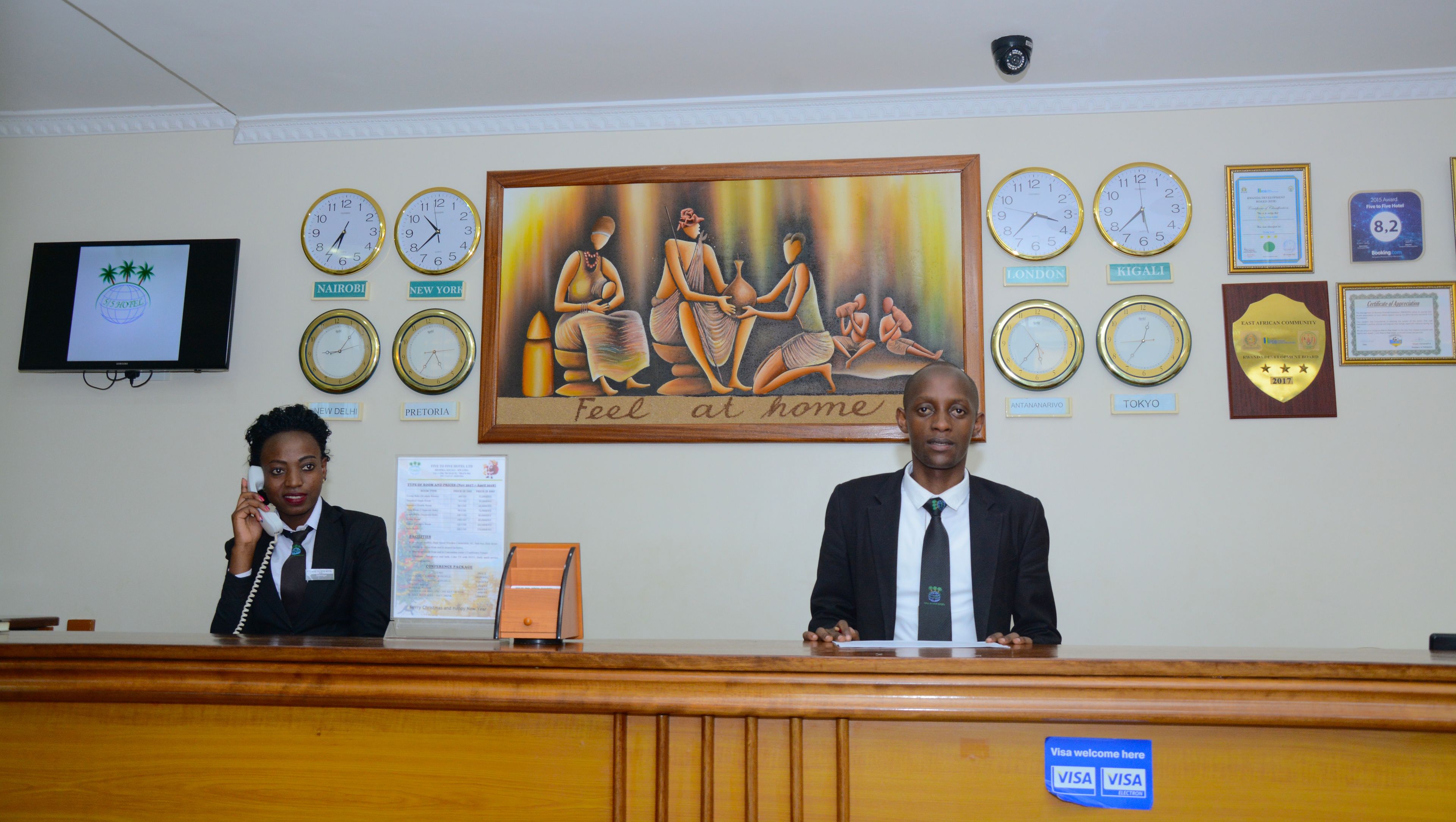 check-in/check-out kiosk